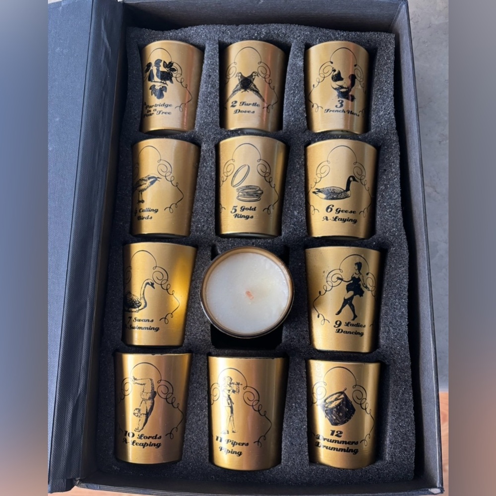 D.L.& Co.. 12 Scented votives /12 days of Christmas